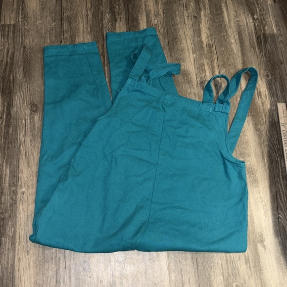 Lucy & Yak rare teal dungarees overalls - size 30 organic cotton - Picture 12 of 12